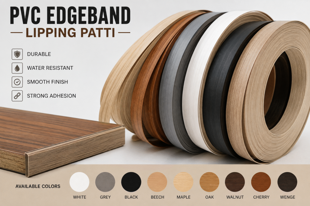 PVC edgeband lipping patti